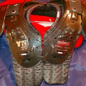 schutt shoulder pads y flex 5.2 black size XS